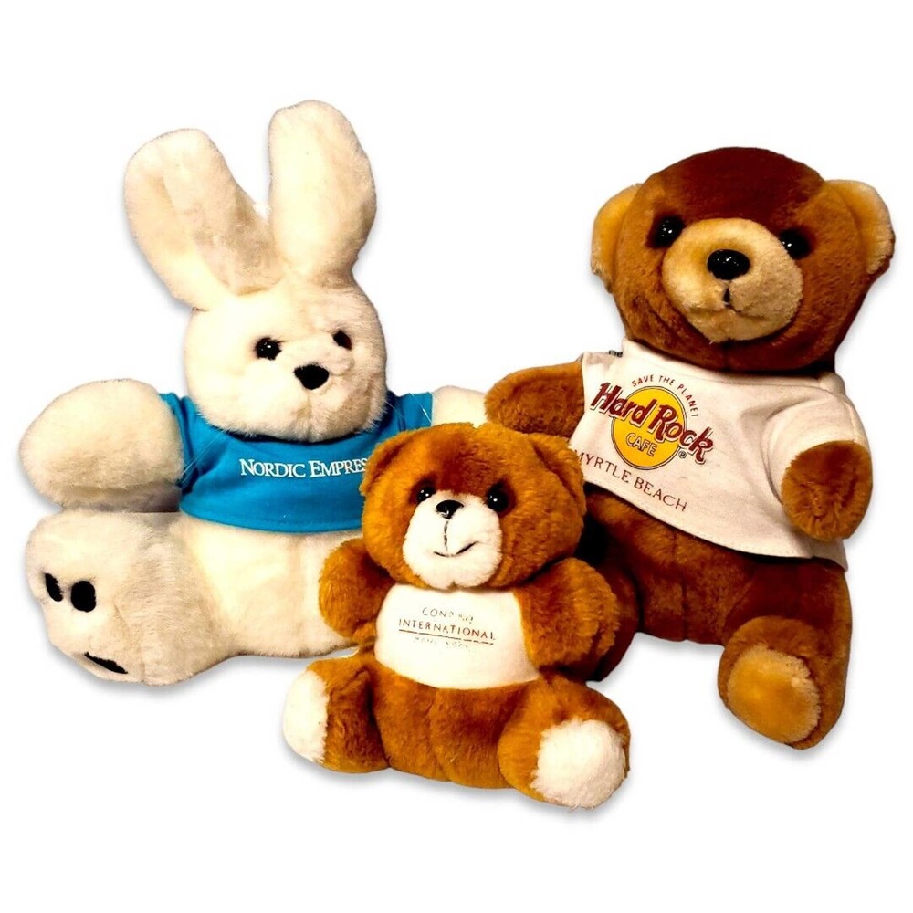 Vintage International Souvenir Wanderer Vacation Tourist Travel Plush Teddy Lot